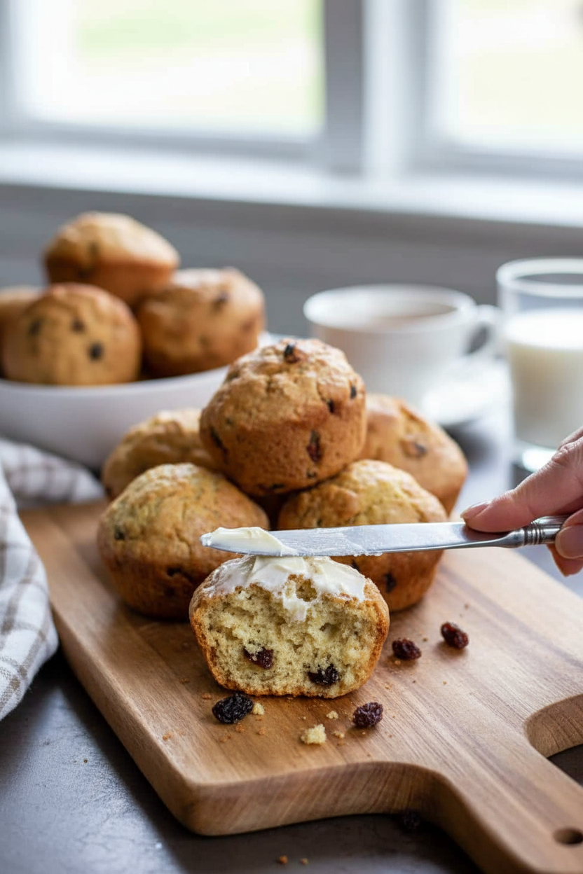 Irish Raisin Soda Bread Muffins