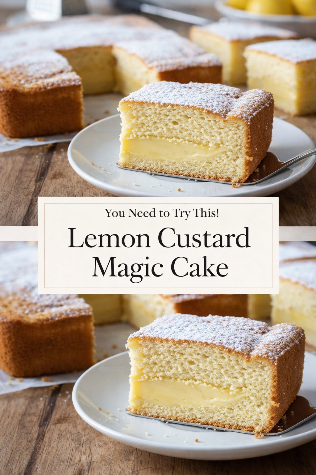 Lemon Custard Magic Cake