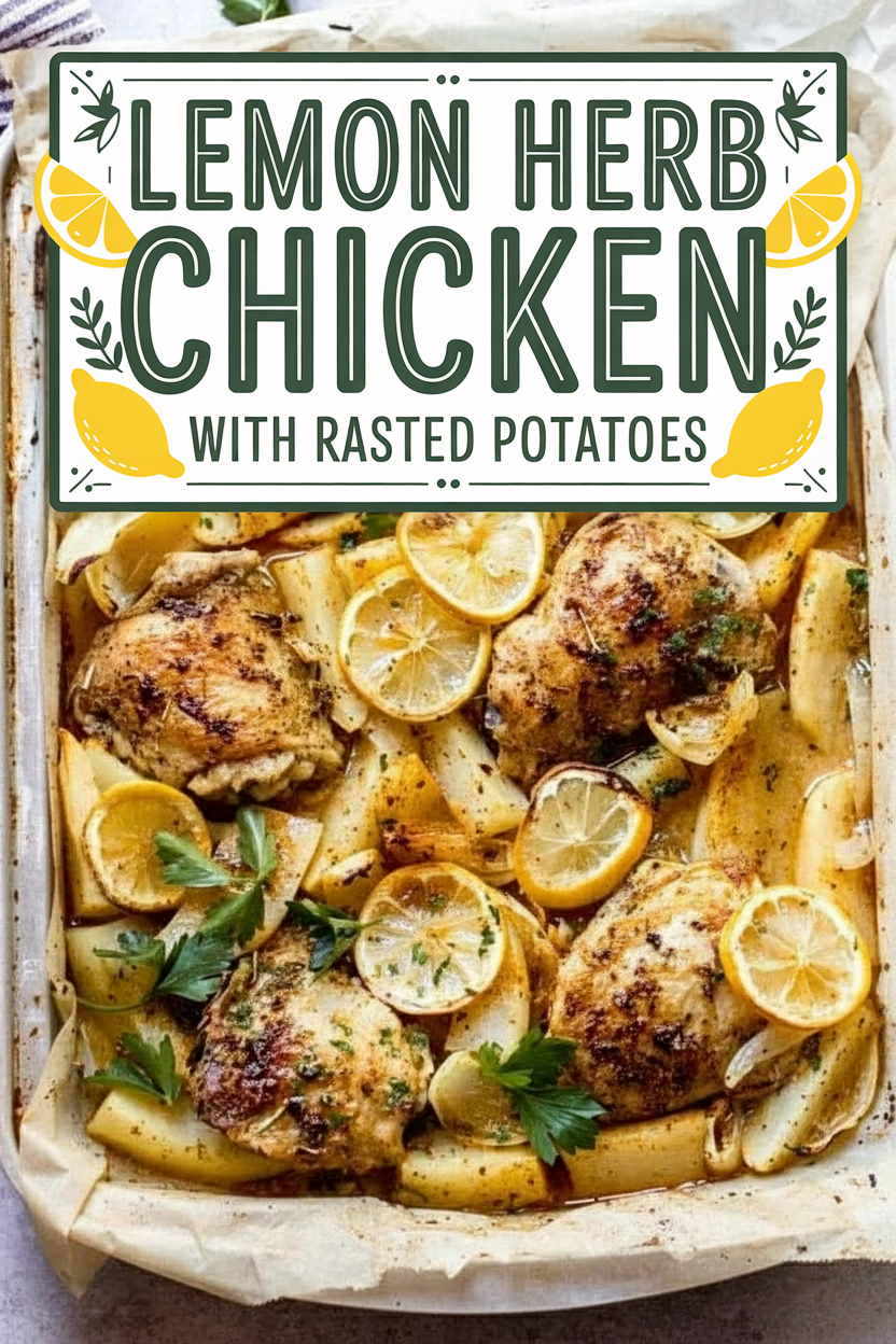 Lemon Herb Chicken with Roasted Potatoes