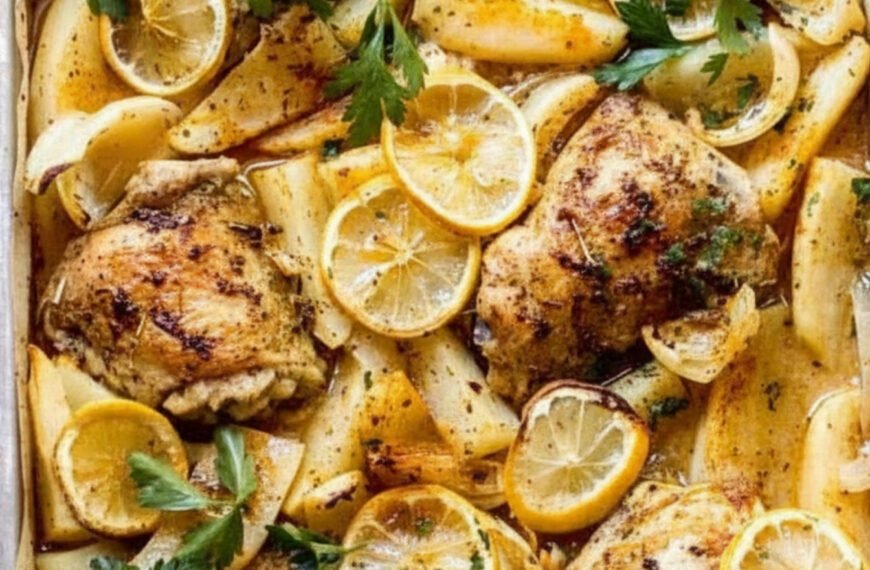 Lemon Herb Chicken with Roasted Potatoes