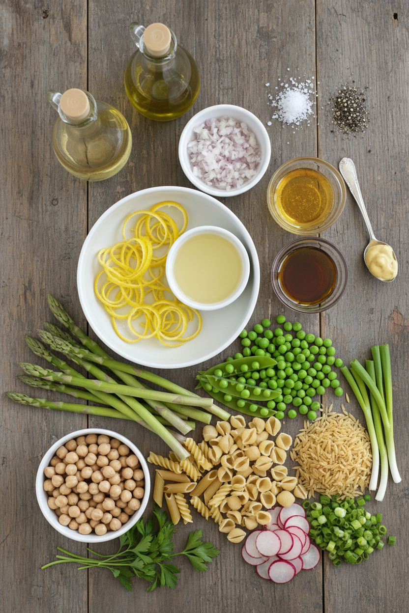 Lemon Herb Pasta Salad Primavera