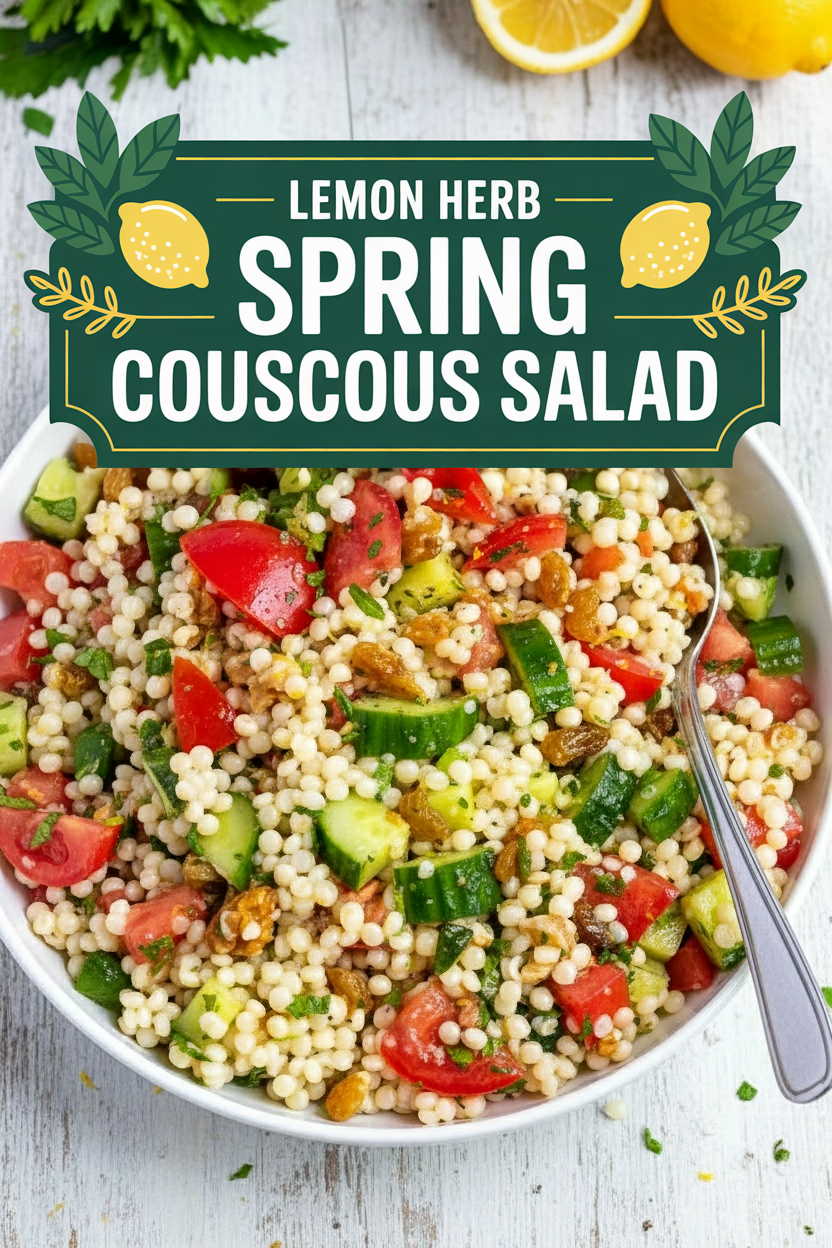 Lemon Herb Spring Couscous Salad