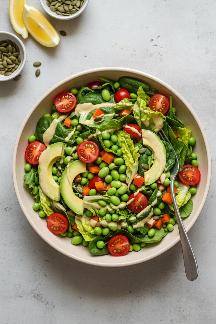 Lemon Tahini Spring Detox Salad