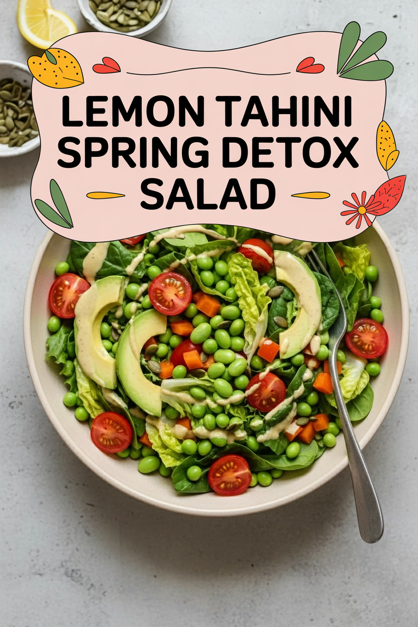 Lemon Tahini Spring Detox Salad
