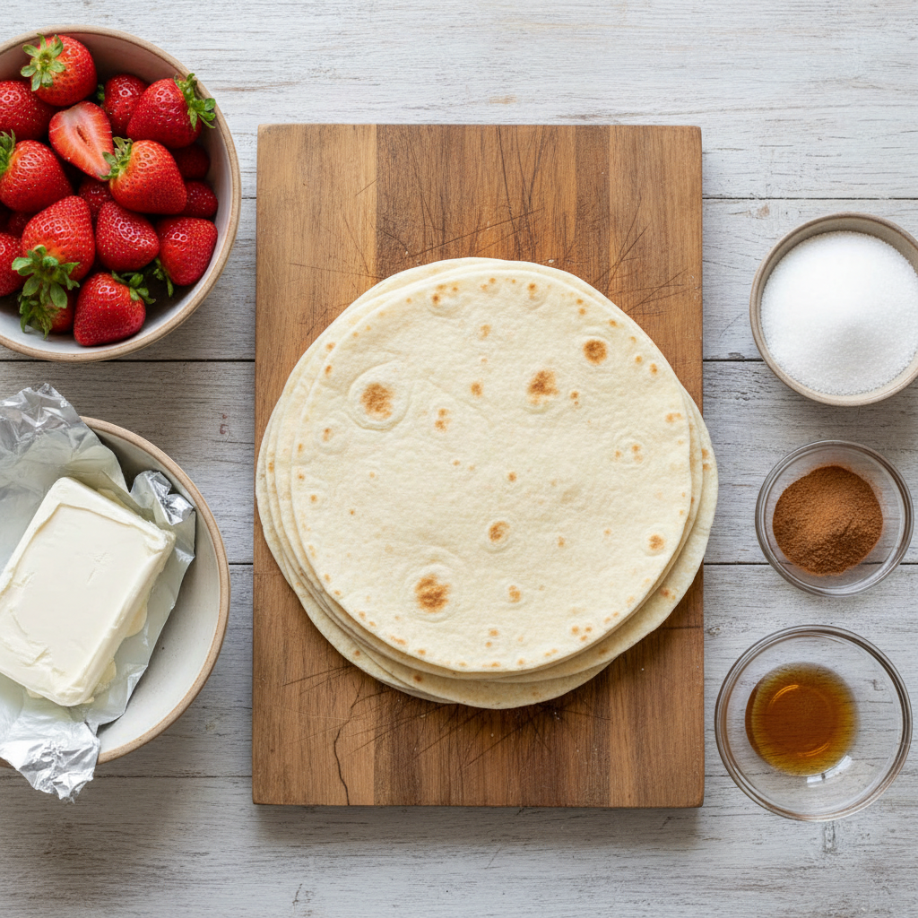 Lilas Easy Strawberry Cheesecake Nachos