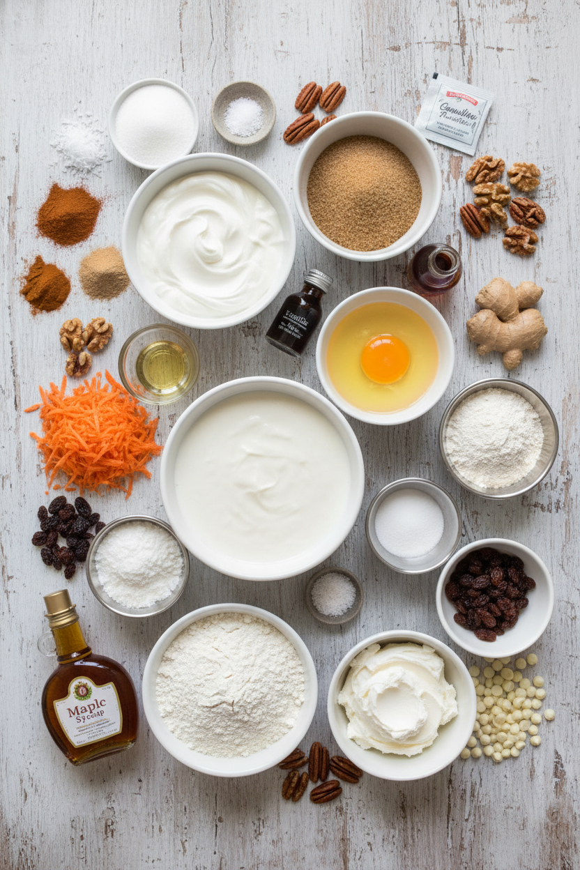 Maple Carrot Cake Pancake Stack