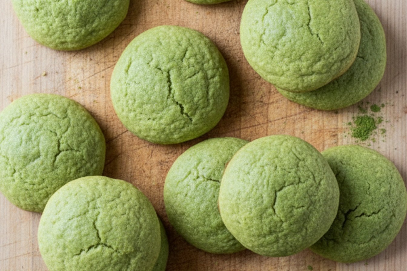 Soft and Chewy Matcha Green Tea Cookies