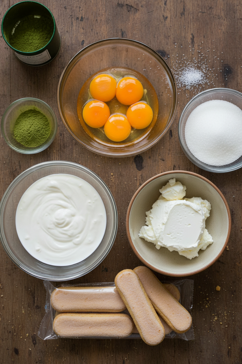 Matcha Mascarpone Cloud Tiramisu