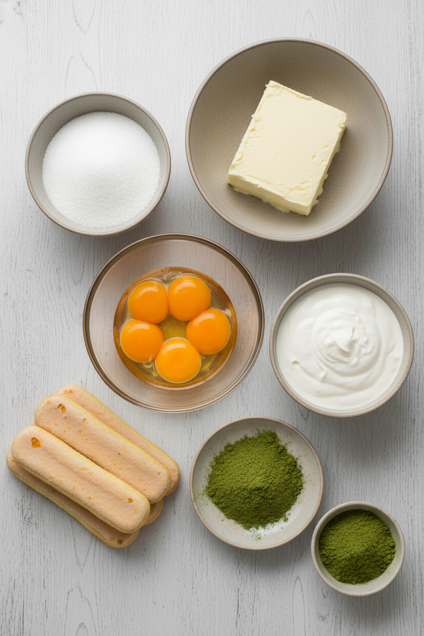 Matcha Mascarpone Cloud Tiramisu