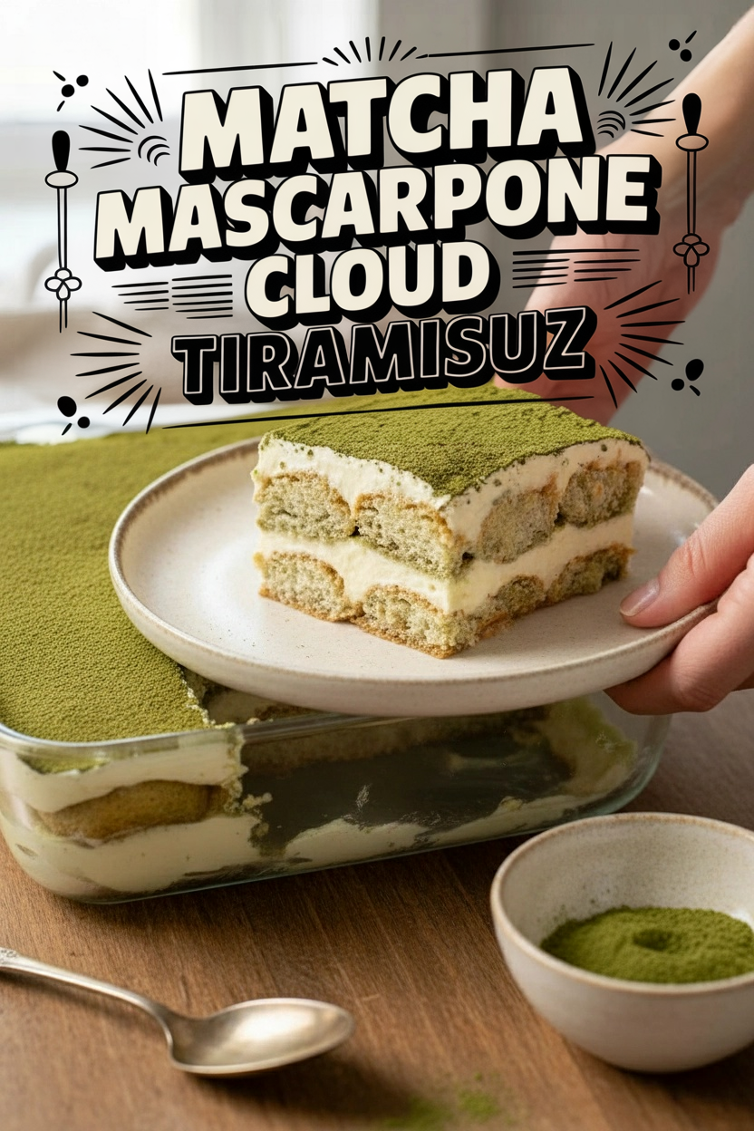 Matcha Mascarpone Cloud Tiramisu