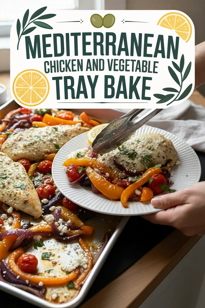 Mediterranean Chicken and Vegetable Tray Bake