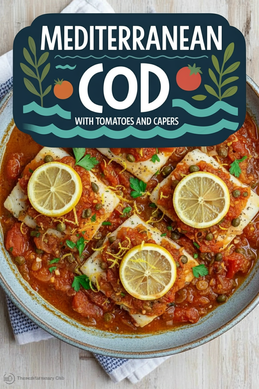 Mediterranean Cod with Tomatoes and Capers