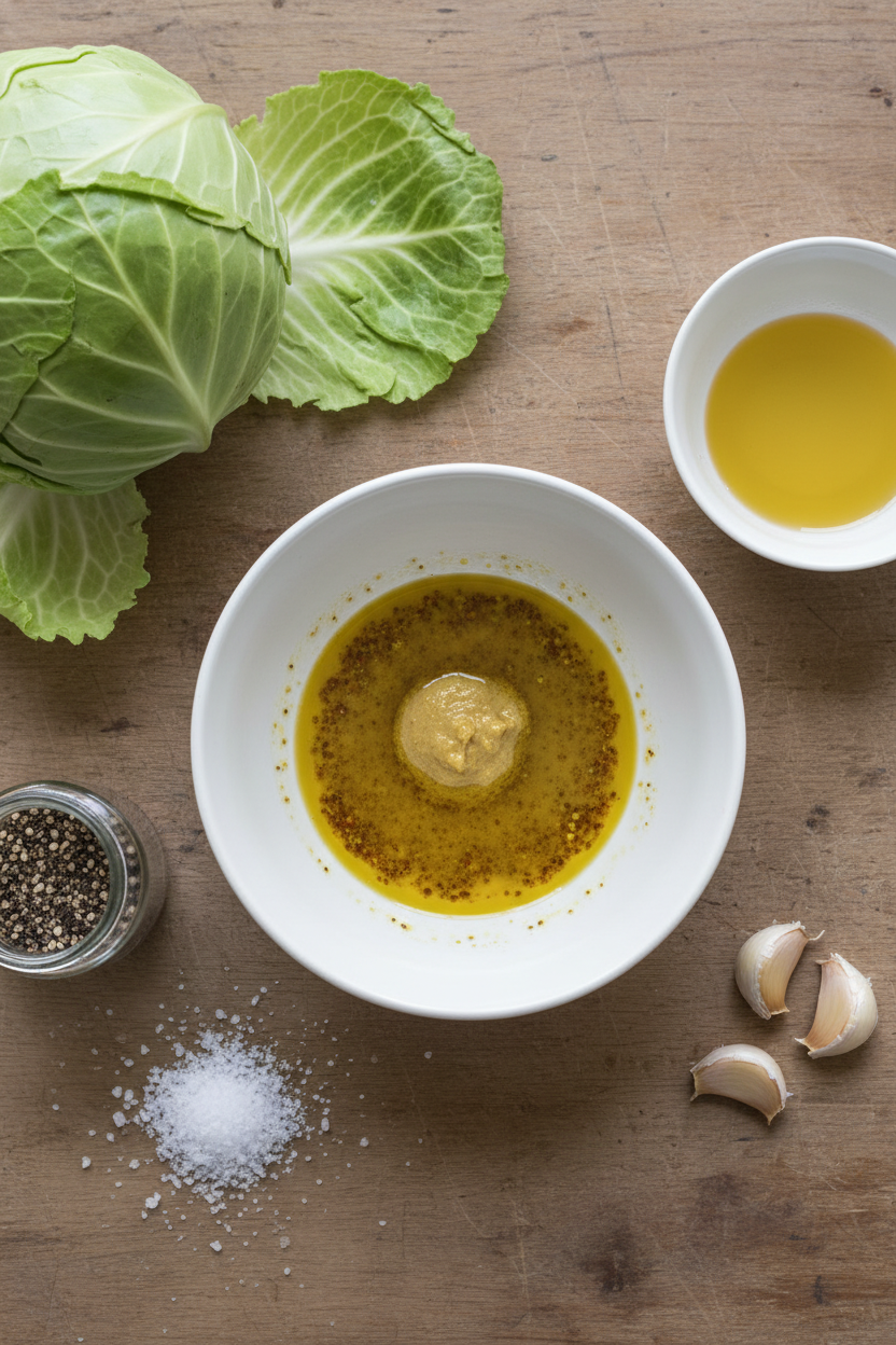 Miso Butter Roasted Cabbage Wedges