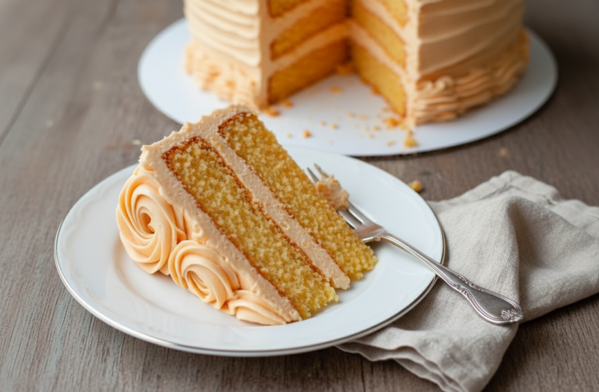 Moist Orange Cream Cheese Layer Cake Recipe
