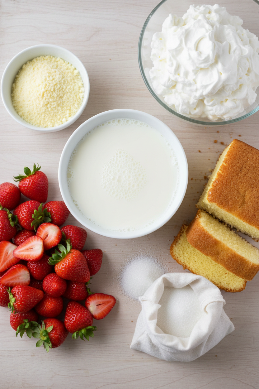 My Best Strawberry Trifle with Sweetened Berries