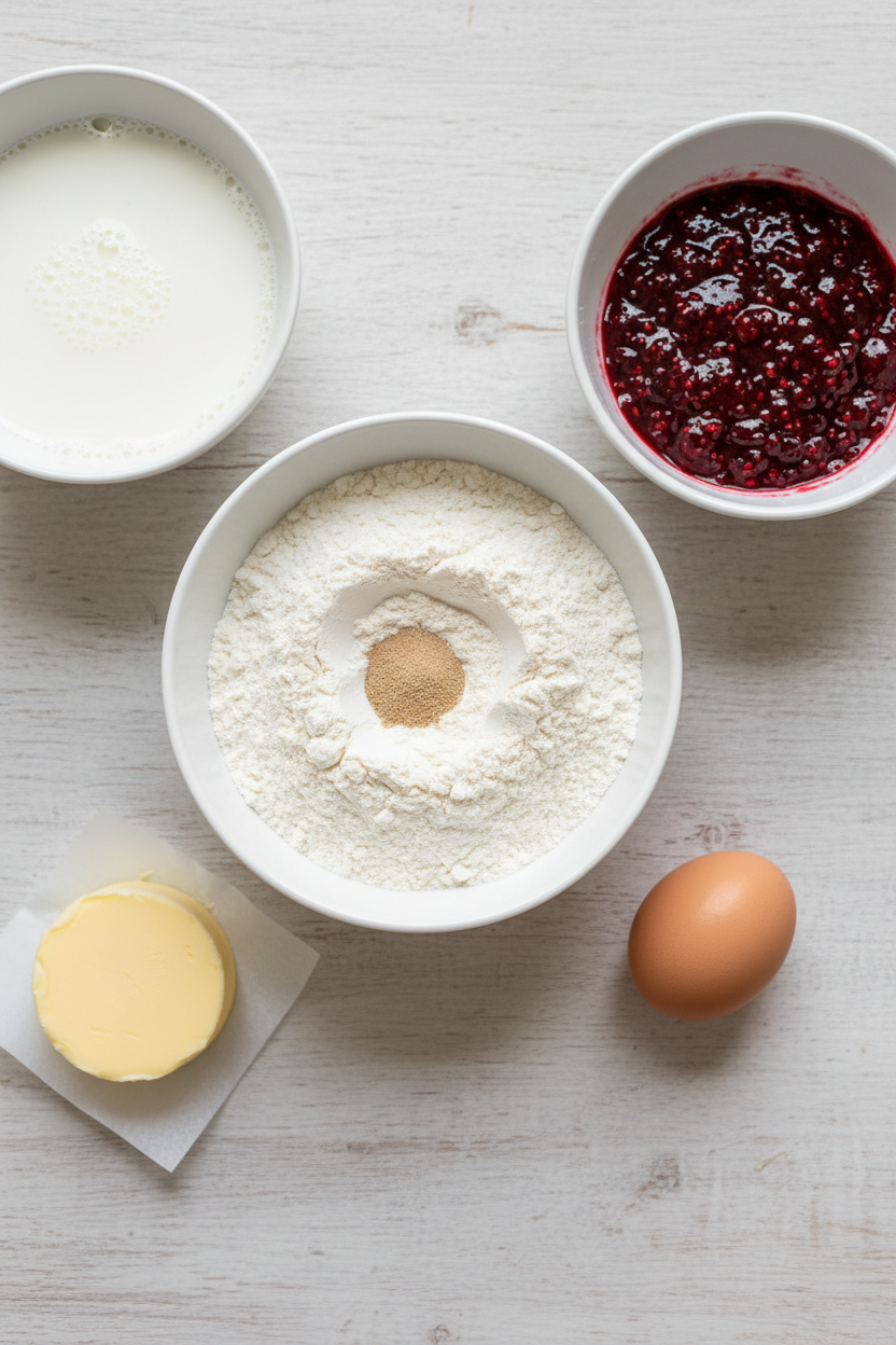 My Custard and Jam Filled Sweet Bun Recipe