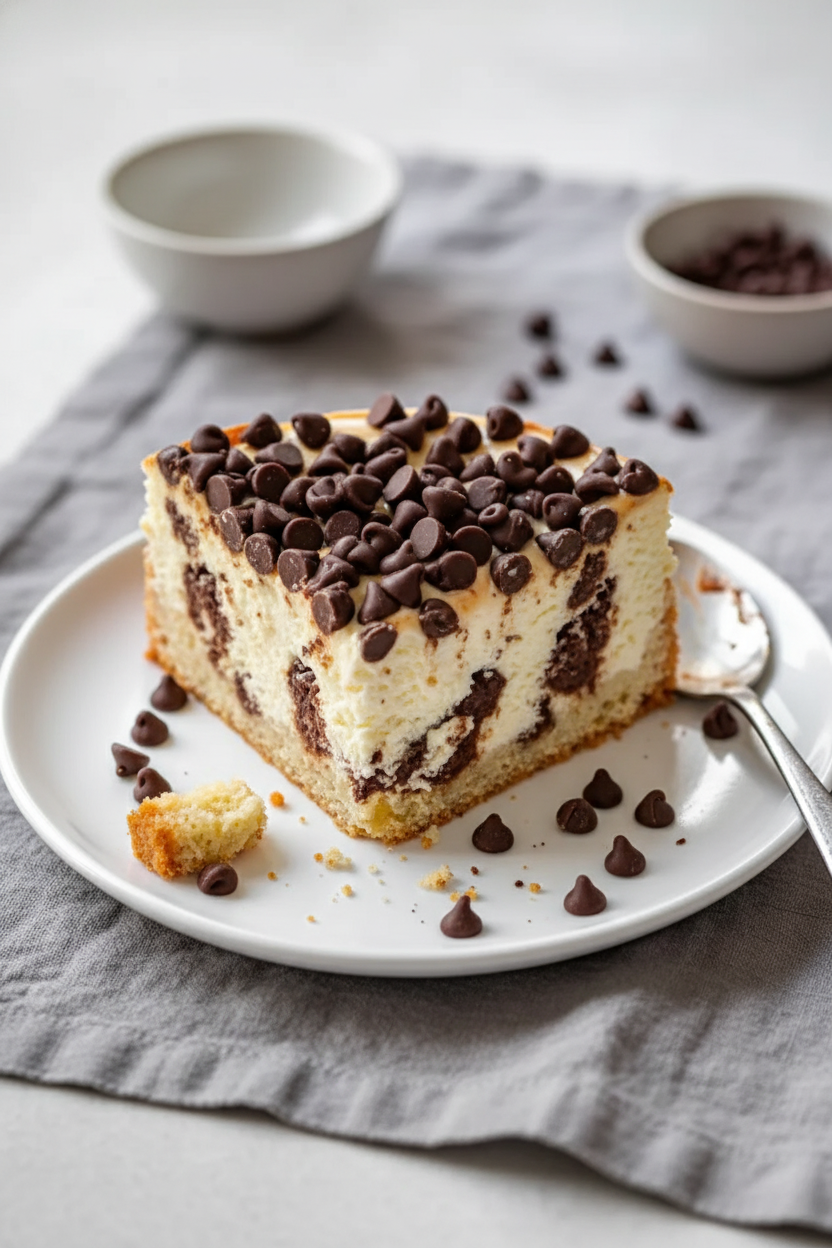 My Easy Cannoli Icebox Cake with Chocolate Ganache