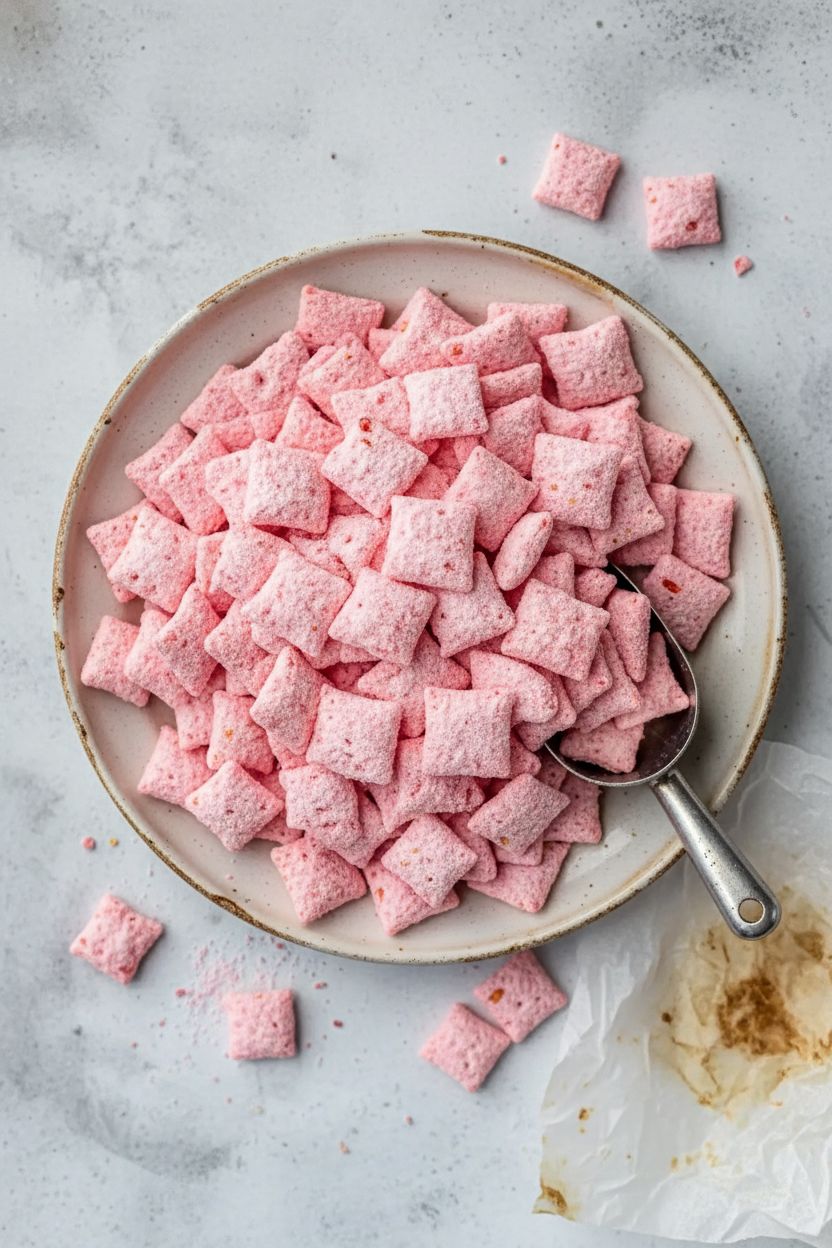 My Easy Homemade Strawberry White Chocolate Snack Mix