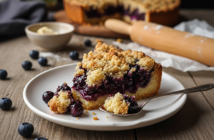 A Slice of Summer Bliss: My Favorite Blueberry Streusel Cake Recipe