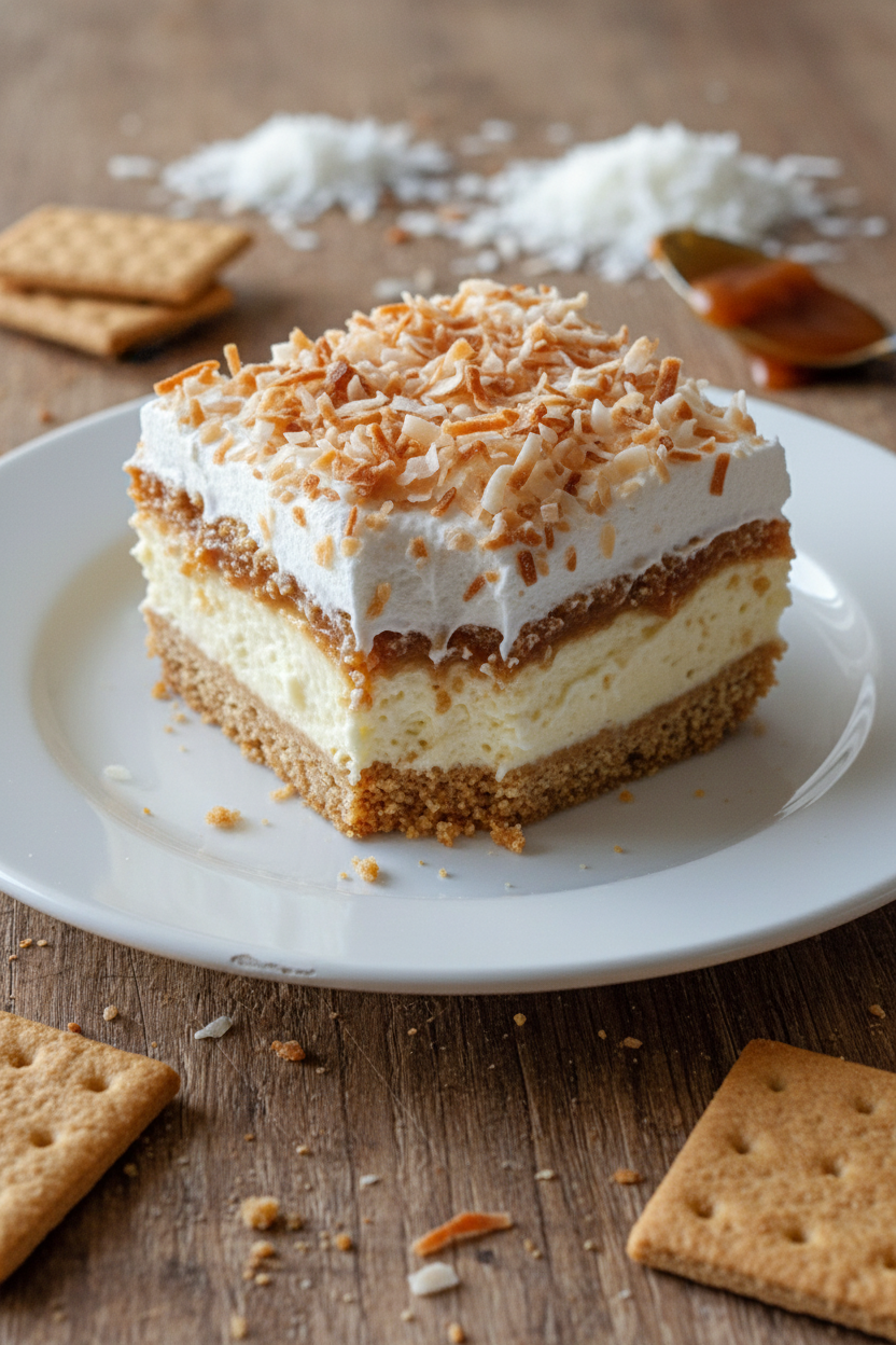 My Favorite Chewy Coconut Cream Bars