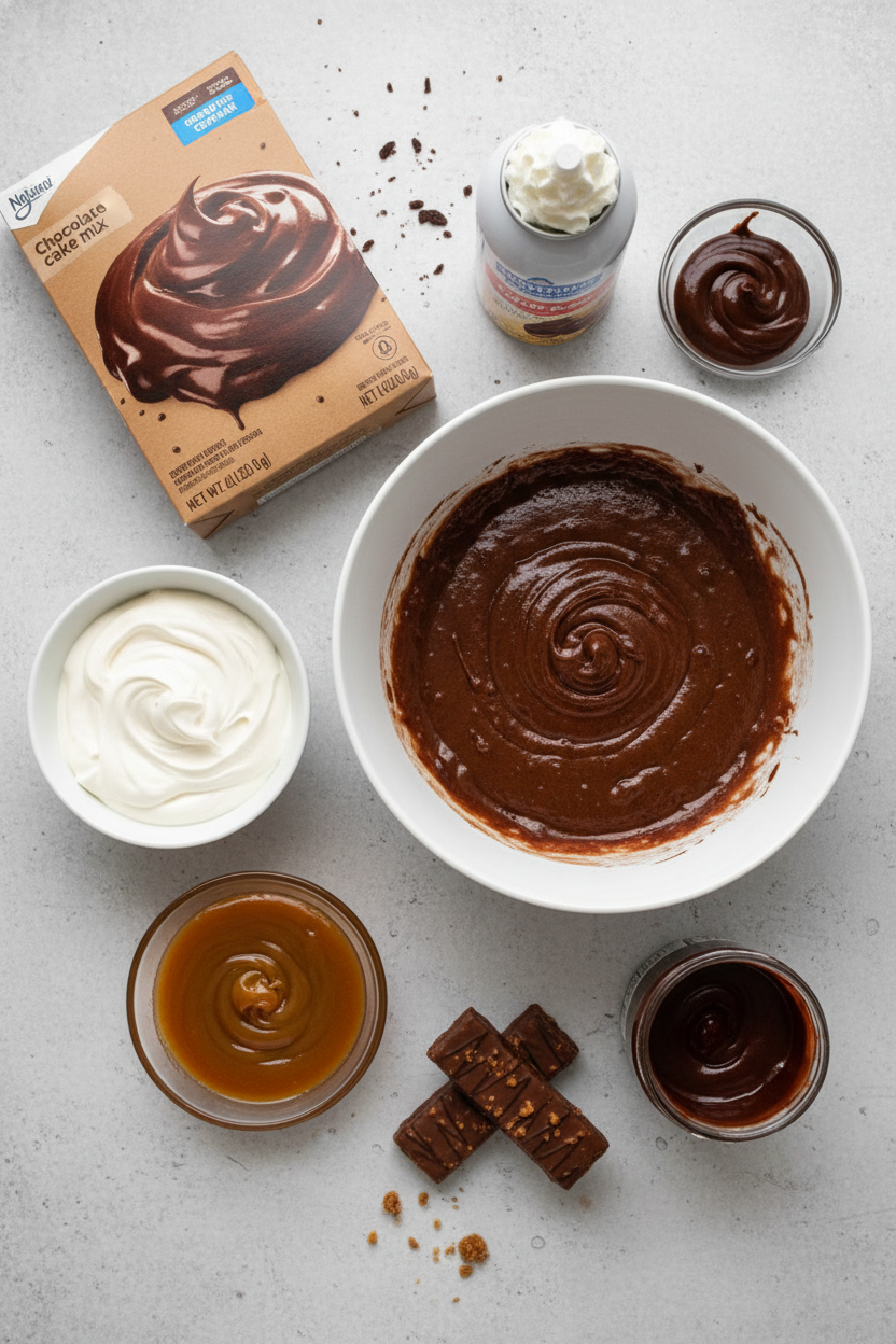 My Favorite Chocolate Toffee Poke Cake Recipe