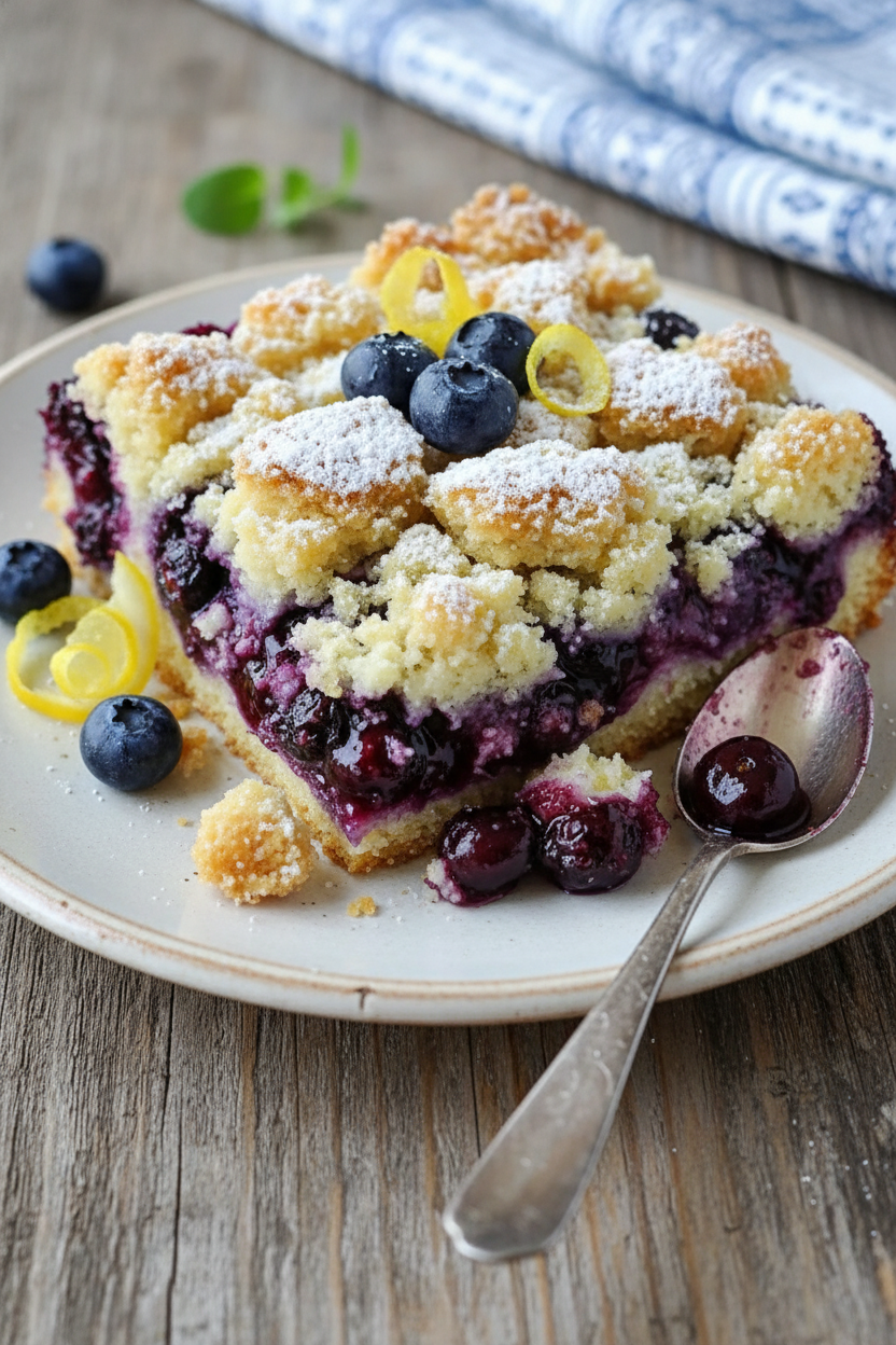 My Favorite Cream Cheese Blueberry Dump Cake