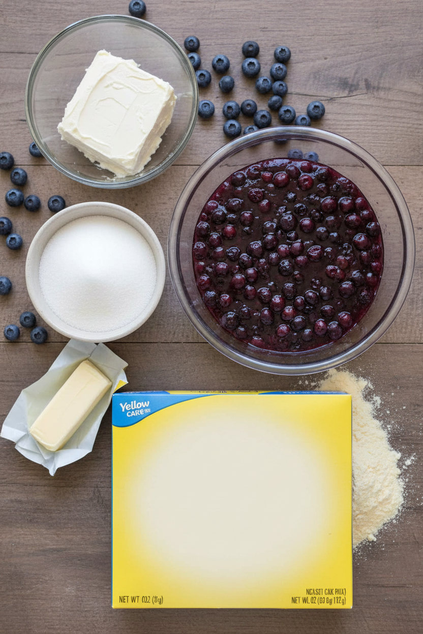 My Favorite Cream Cheese Blueberry Dump Cake
