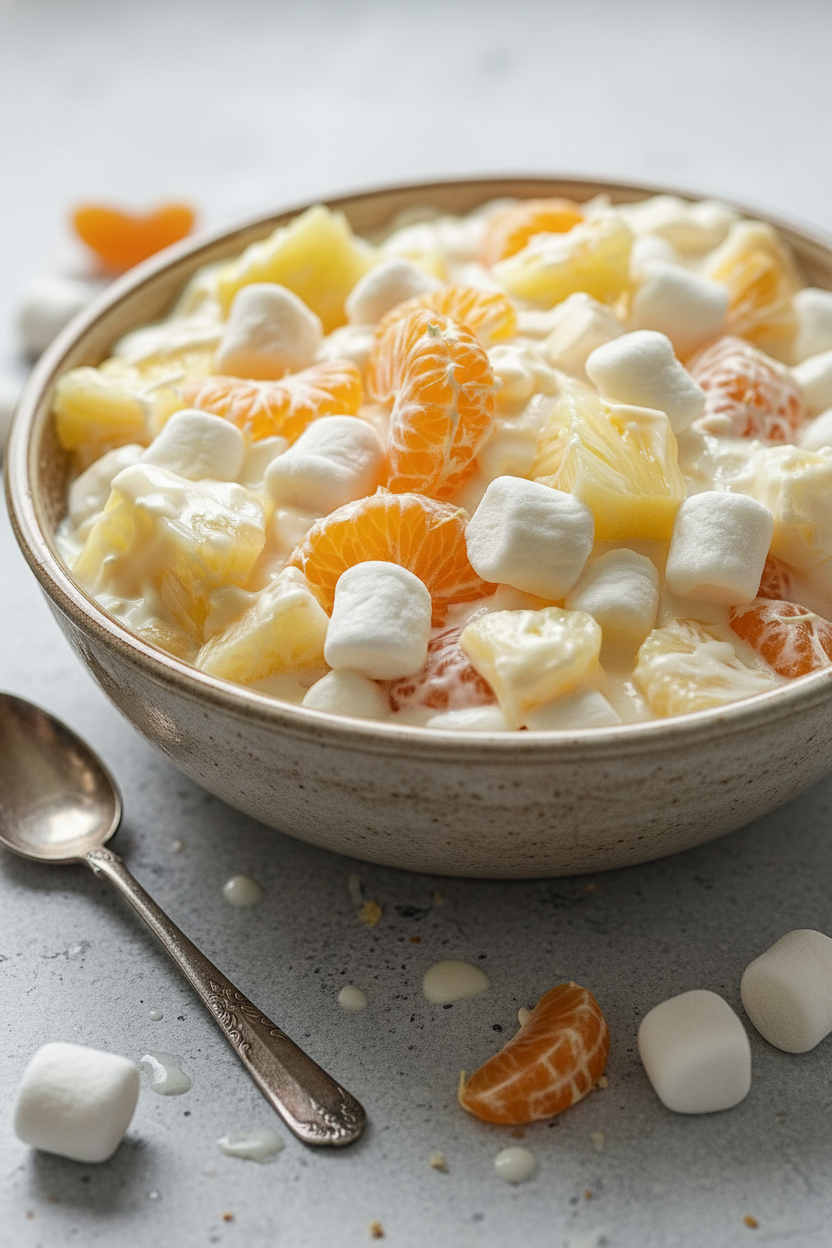 My Favorite Creamy Orange Fruit Salad Recipe