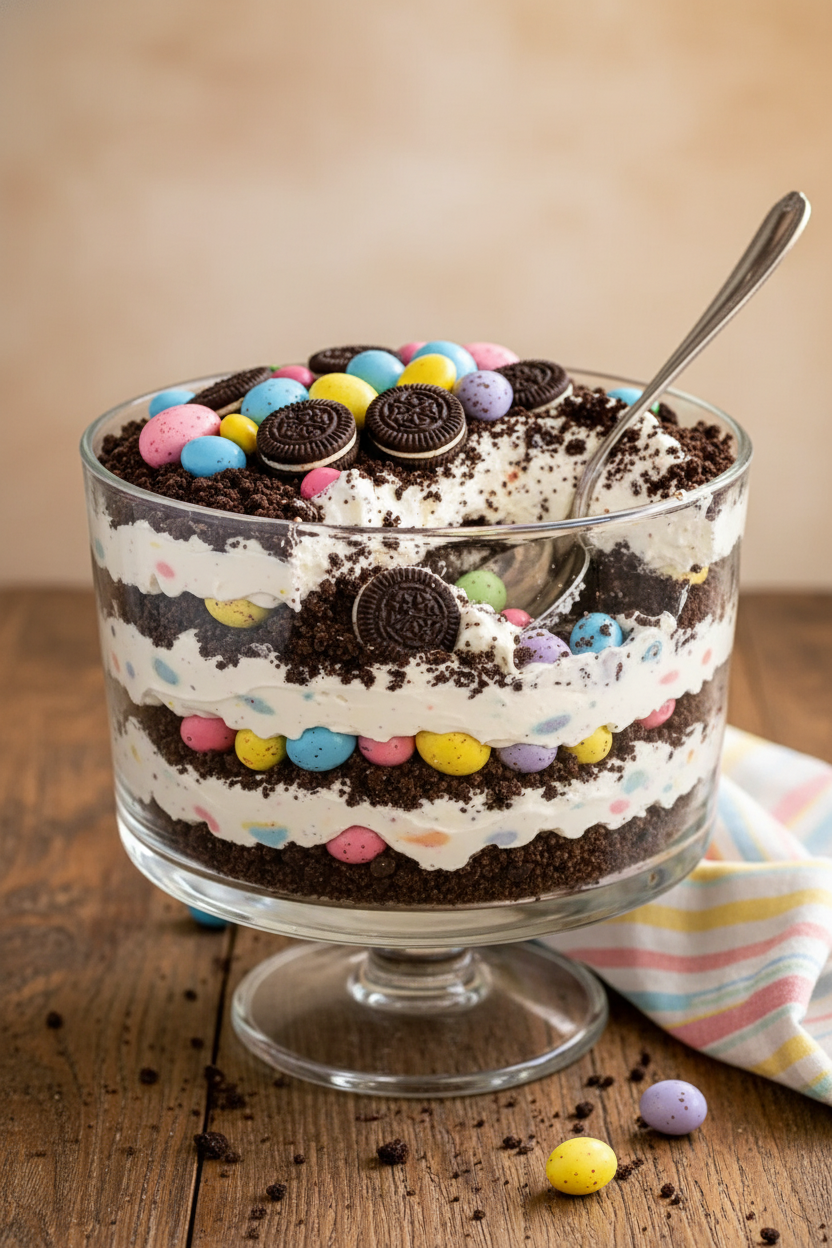 My Favorite Creamy Oreo Pastel Dessert