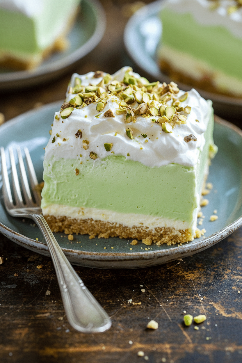 My Favorite Creamy Pistachio Pudding Dessert