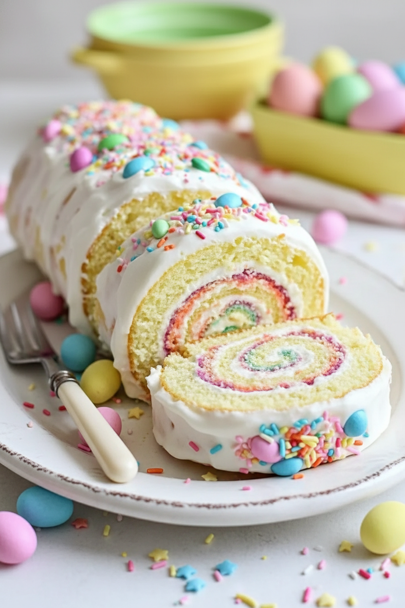My Favorite Easter Jelly Roll Cake Recipe