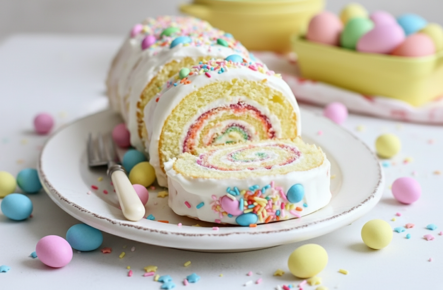 My Favorite Easter Jelly Roll Cake Recipe