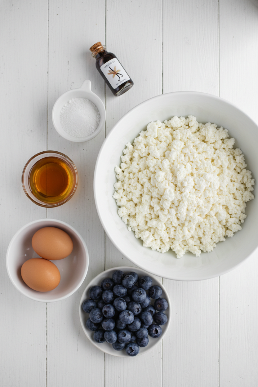 My Favorite Fluffy Cottage Cheese Blueberry Muffins
