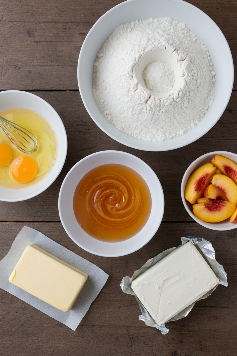 My Favorite Honey Peach Cream Cheese Cupcakes