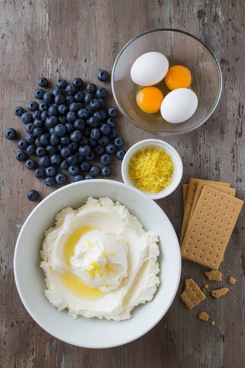 My Favorite Lemon Blueberry Mini Cheesecakes