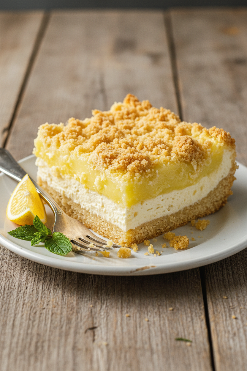 My Favorite Lemon Cream Cheese Dump Cake