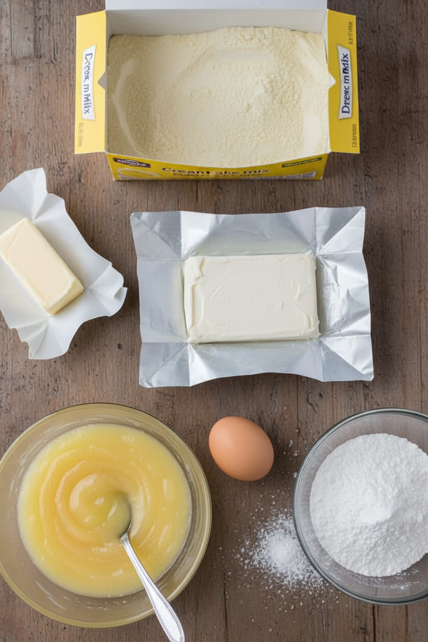 My Favorite Lemon Cream Cheese Dump Cake