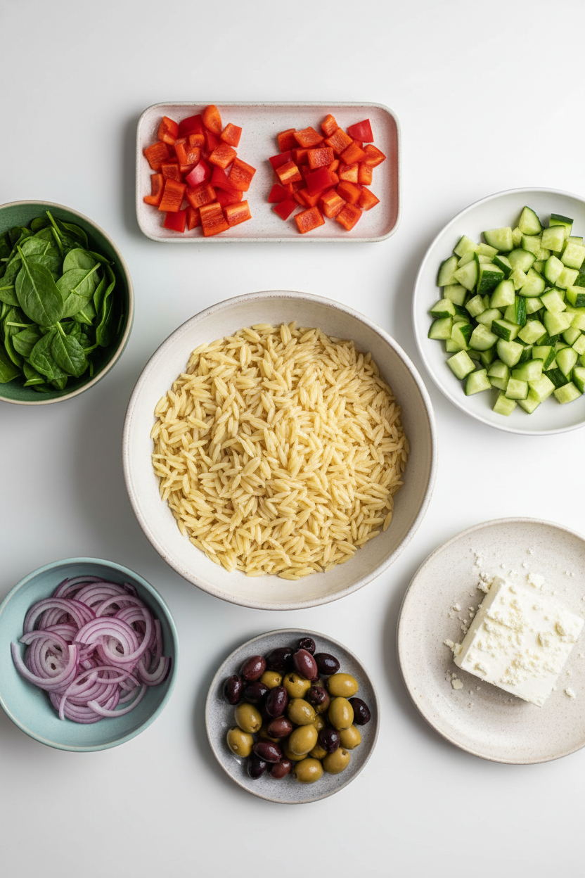My Favorite Mediterranean Orzo Salad with Feta