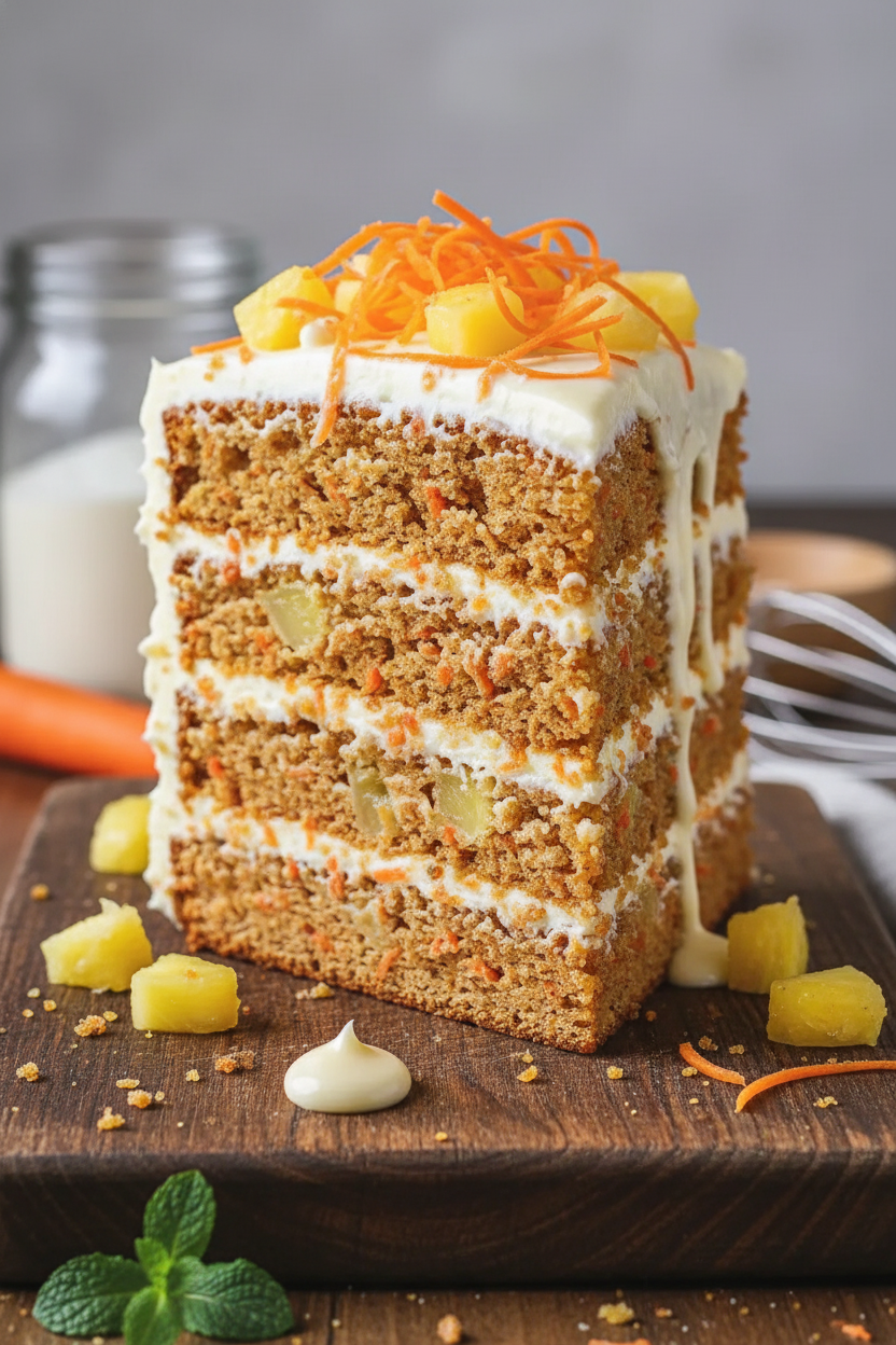 My Favorite Moist Pineapple Carrot Cake Recipe