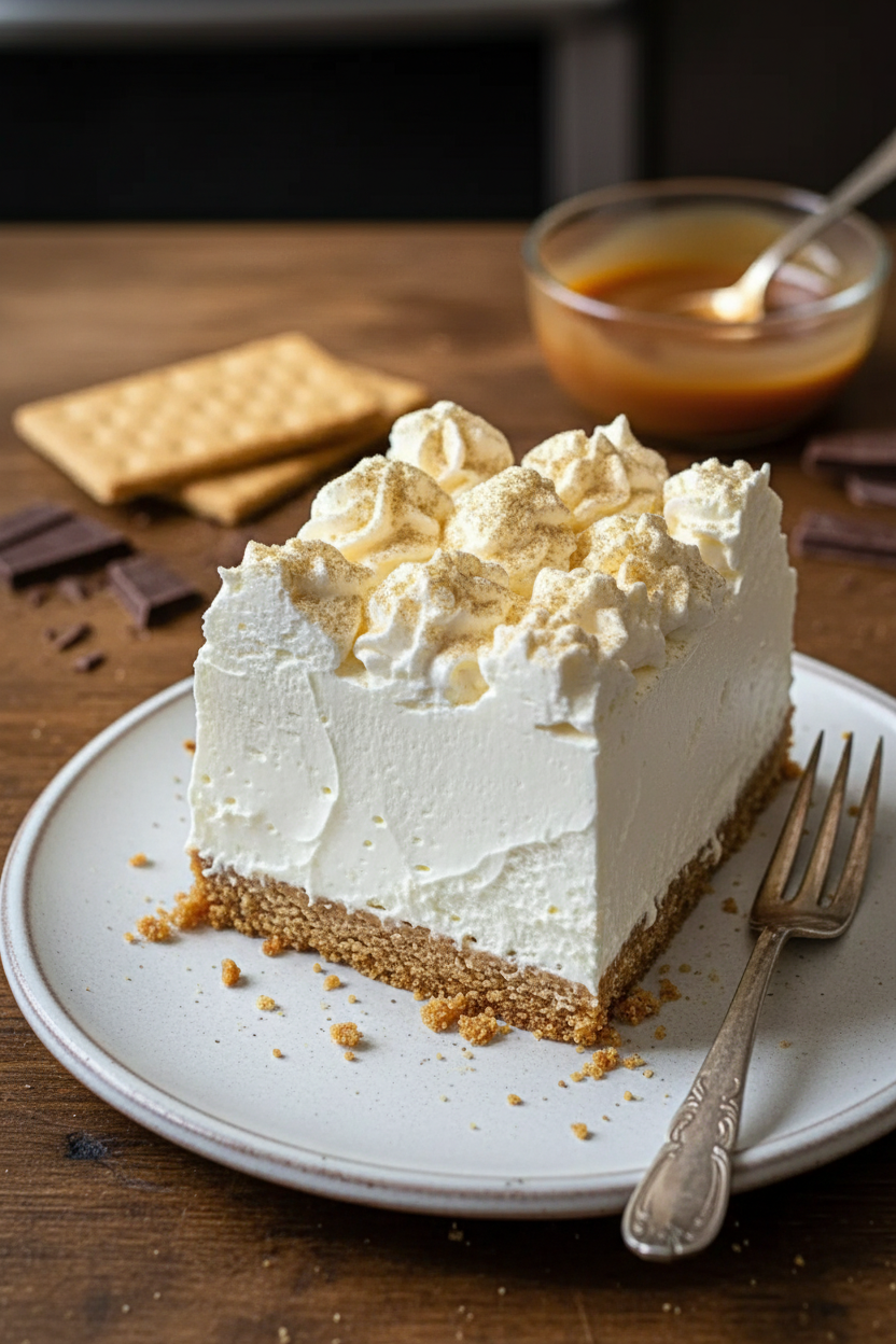 My Favorite No-Bake Marshmallow Fluff Cheesecake