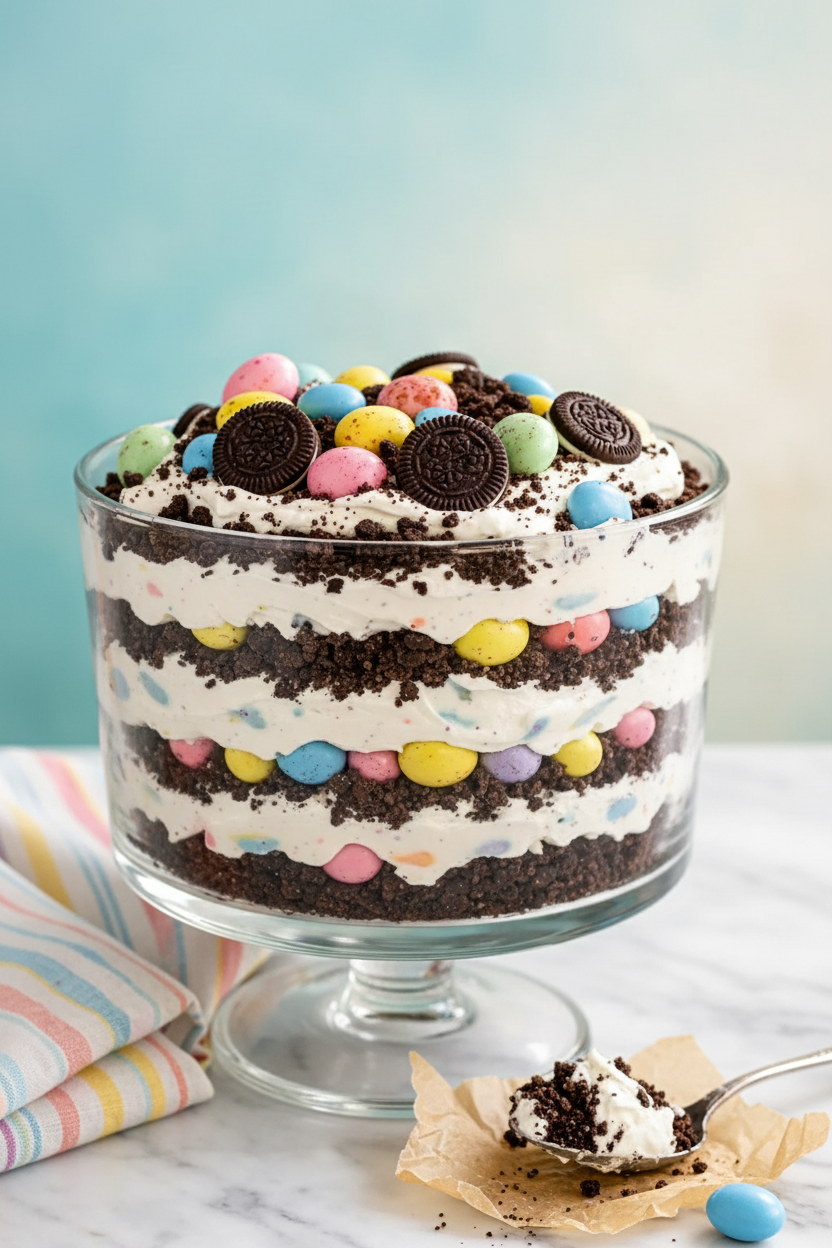 My Favorite No-Bake Oreo Pastel Dessert