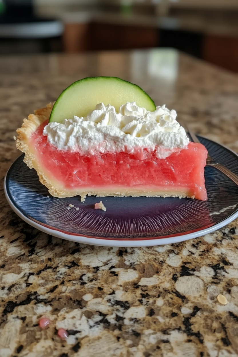My Favorite No-Bake Watermelon Cream Pie