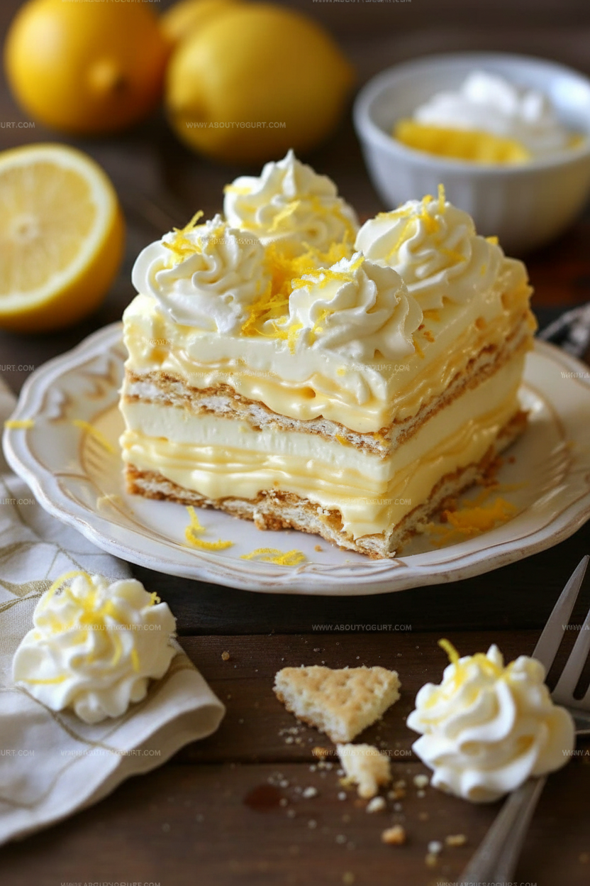 My Favorite Overnight Lemon Icebox Cake