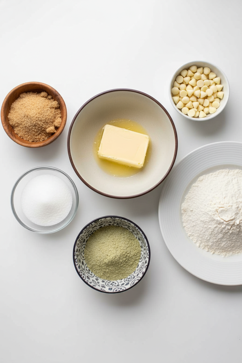 My Favorite Pistachio Pudding Cookies with White Chocolate