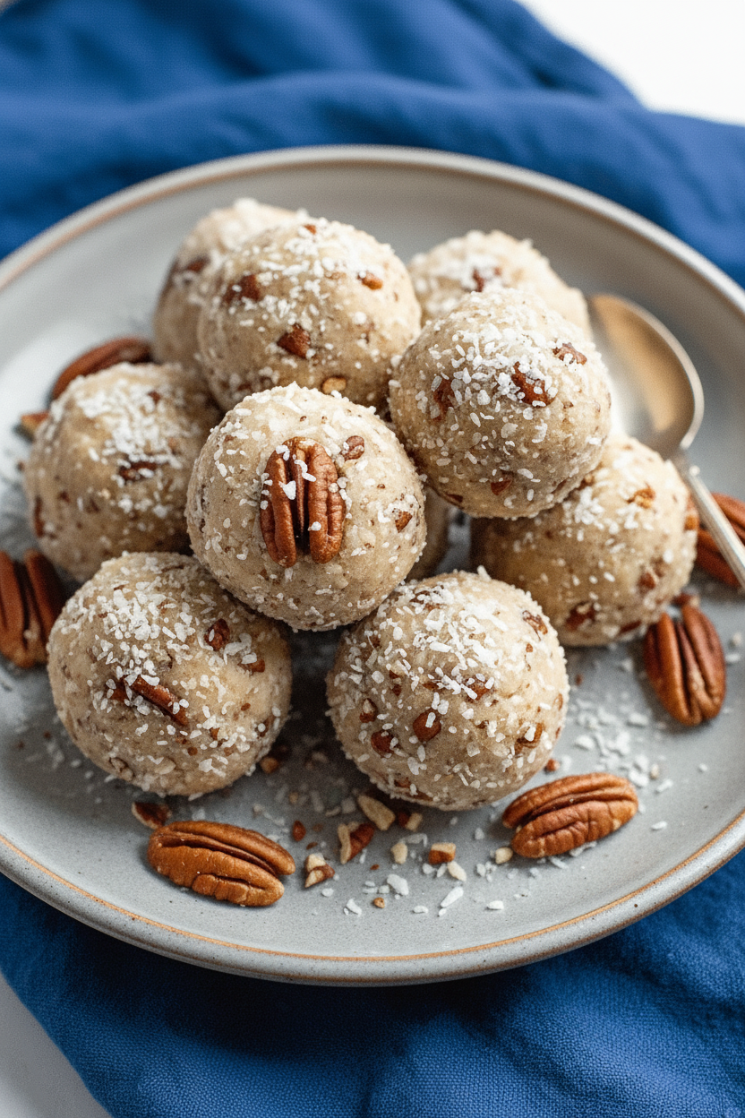 My Favorite Simple Chocolate-Drizzled Pecan Balls