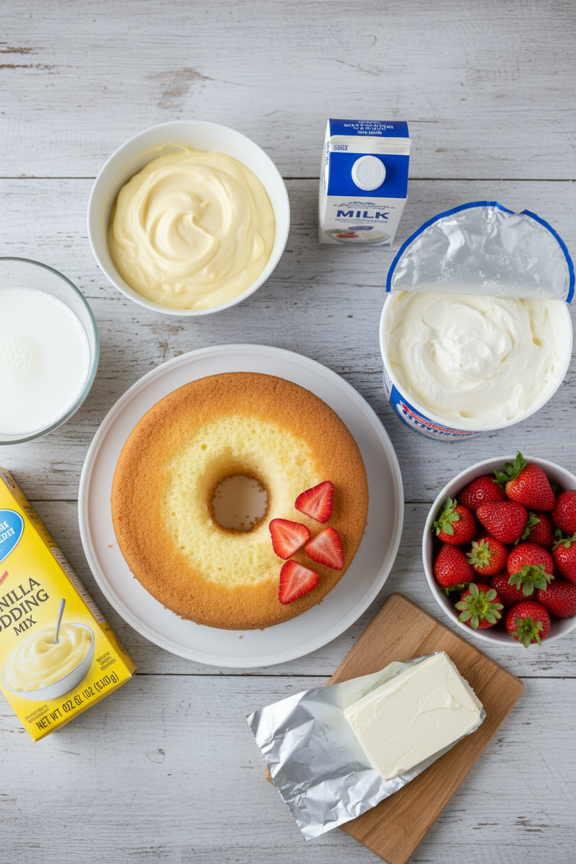 My Favorite Strawberry Angel Food Trifle