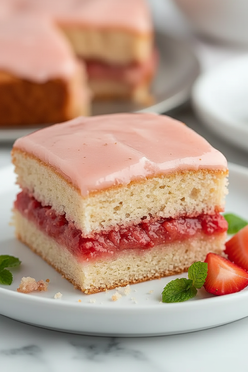 My Favorite Strawberry Cinnamon Swirl Cake