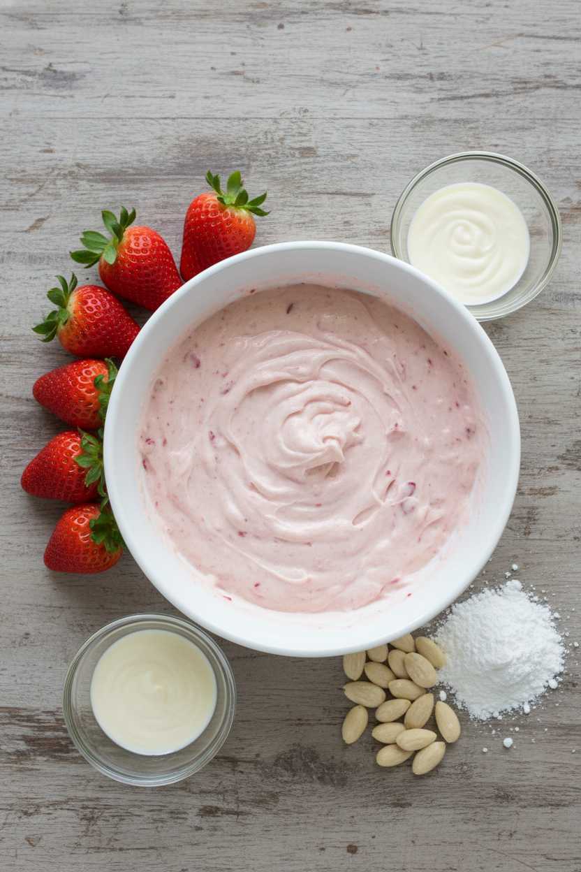 My Favorite Strawberry Cream Cheese Marble Cake