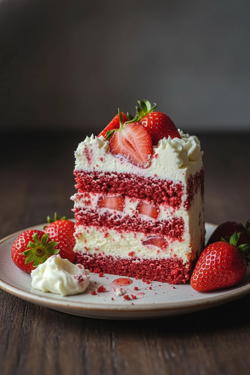 My Favorite Strawberry Cream Cheese Marble Cake Recipe