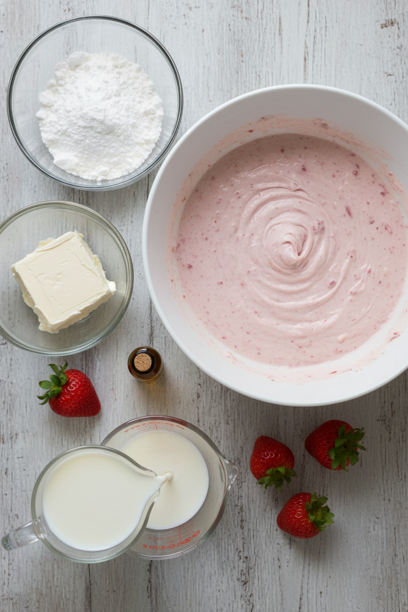 My Favorite Strawberry Cream Cheese Marble Cake Recipe